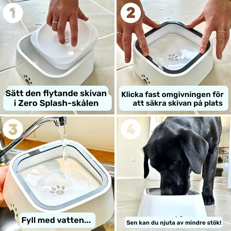 Stänksäker vattenskål